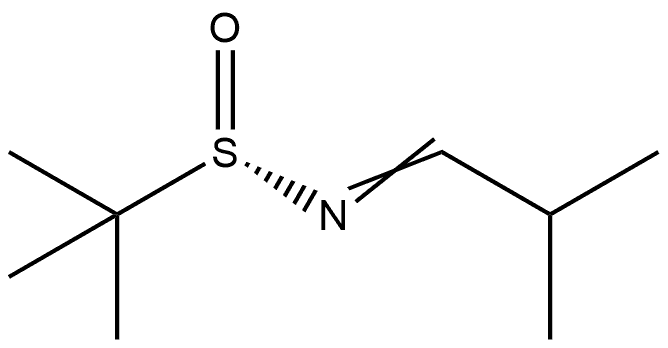 2-Propanesulfinamide, 2-methyl-N-(2-methylpropylidene)-, [S(S)]- 化学構造式