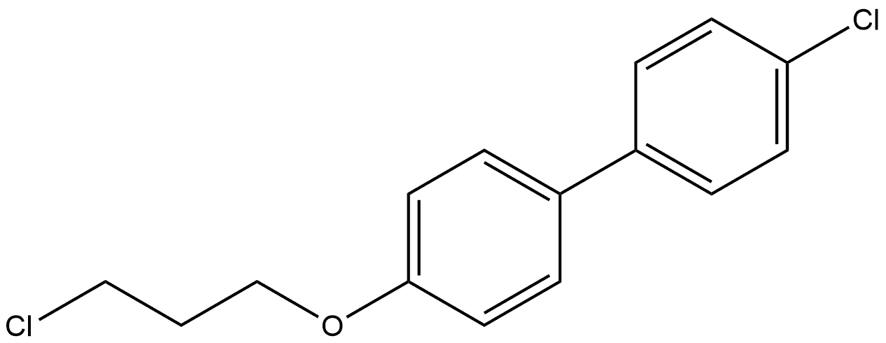 4-Chloro-4'-(3-chloropropoxy)-1,1'-biphenyl Structure