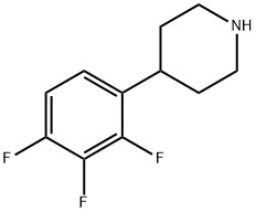 4-(2,3,4-三氟苯基)哌啶 结构式