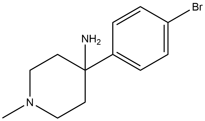 4-(4-Bromophenyl)-1-methyl-4-piperidinamine Structure