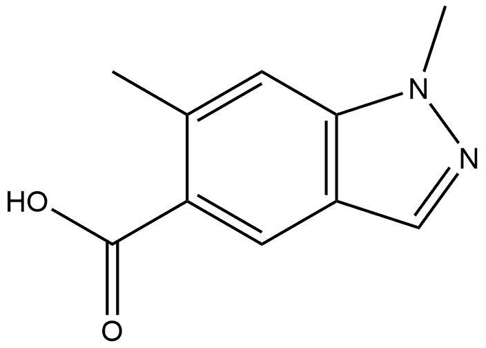 1H-Indazole-5-carboxylic acid, 1,6-dimethyl-|1,6-二甲基-1H-吲唑-5-羧酸