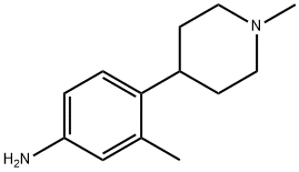 Benzenamine, 3-methyl-4-(1-methyl-4-piperidinyl)- Struktur