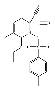 2,2(1H)-Pyridinedicarbonitrile, 6-ethoxy-3,6-dihydro-5-methyl-1-[[(4-methylphenyl)sulfonyl]oxy]-