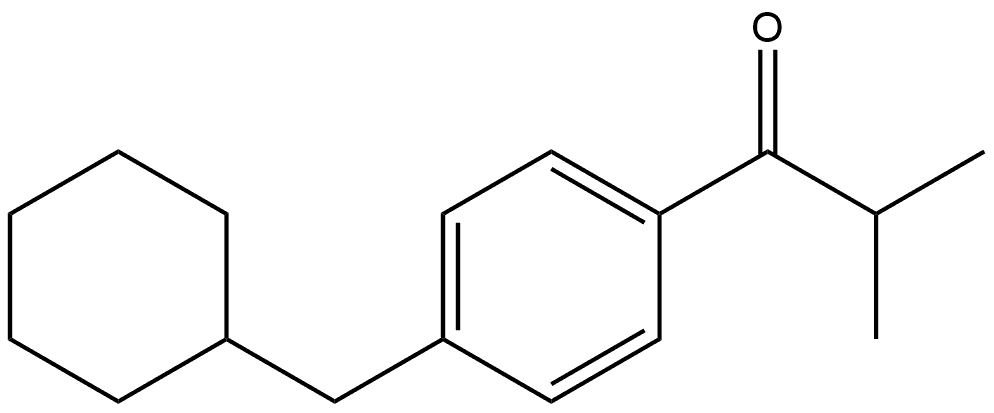 1-[4-(Cyclohexylmethyl)phenyl]-2-methyl-1-propanone 结构式