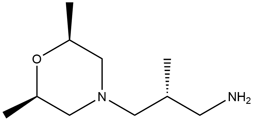 4-Morpholinepropanamine,β,2,6-trimethyl-,(βR,2R,6S)- 结构式