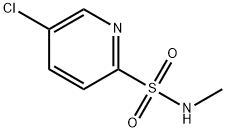2-Pyridinesulfonamide, 5-chloro-N-methyl- 化学構造式