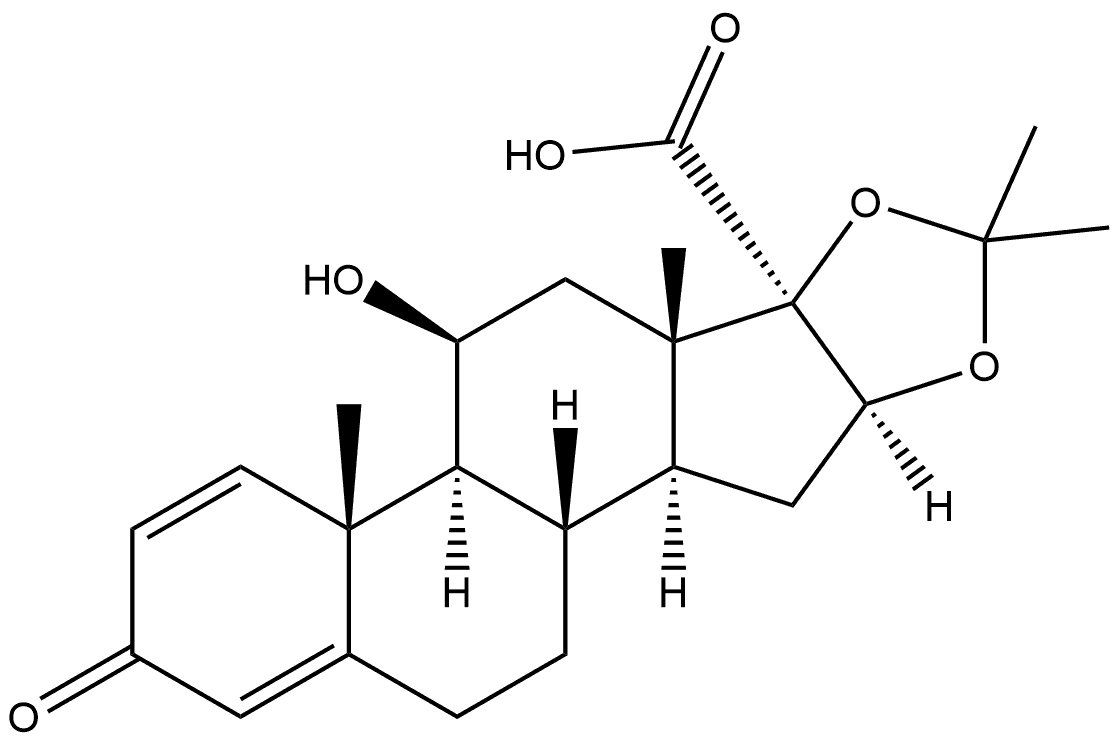 17-Carboxy Desonide,117782-94-2,结构式