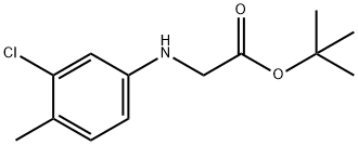 N-(3-Chloro-4-methylphenyl)glycine 1,1-dimethylethyl ester Struktur