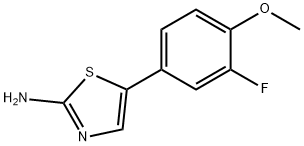 5-(3-Fluoro-4-methoxyphenyl)thiazol-2-amine 结构式