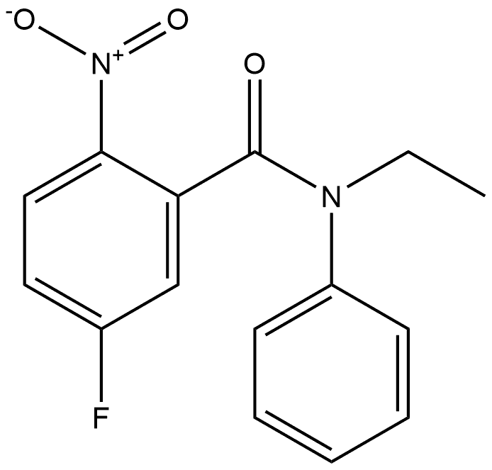 N-ethyl-5-fluoro-2-nitro-N-phenylbenzamide,1178383-87-3,结构式