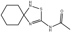 N-(2-Thia-1,4-diazaspiro[4.5]dec-3-en-3-yl)acetamide Structure
