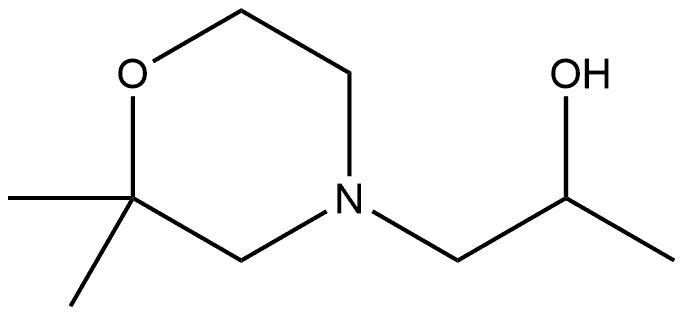 4-Morpholineethanol,α,2,2-trimethyl- Structure