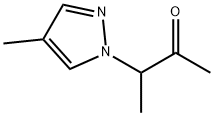 3-(4-methyl-1H-pyrazol-1-yl)butan-2-one 化学構造式