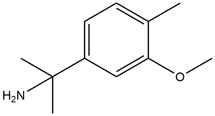 Benzenemethanamine, 3-methoxy-α,α,4-trimethyl- Structure