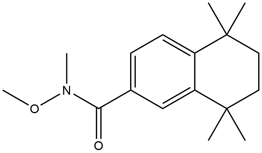 5,6,7,8-Tetrahydro-N-methoxy-N,5,5,8,8-pentamethyl-2-naphthalenecarboxamide Structure