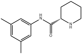 2-Piperidinecarboxamide, N-(3,5-dimethylphenyl)-, (2S)- 化学構造式