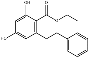 Benzoic acid, 2,4-dihydroxy-6-(2-phenylethyl)-, ethyl ester|2,4-二羟基-6-(2-苯乙基)苯甲酸乙酯
