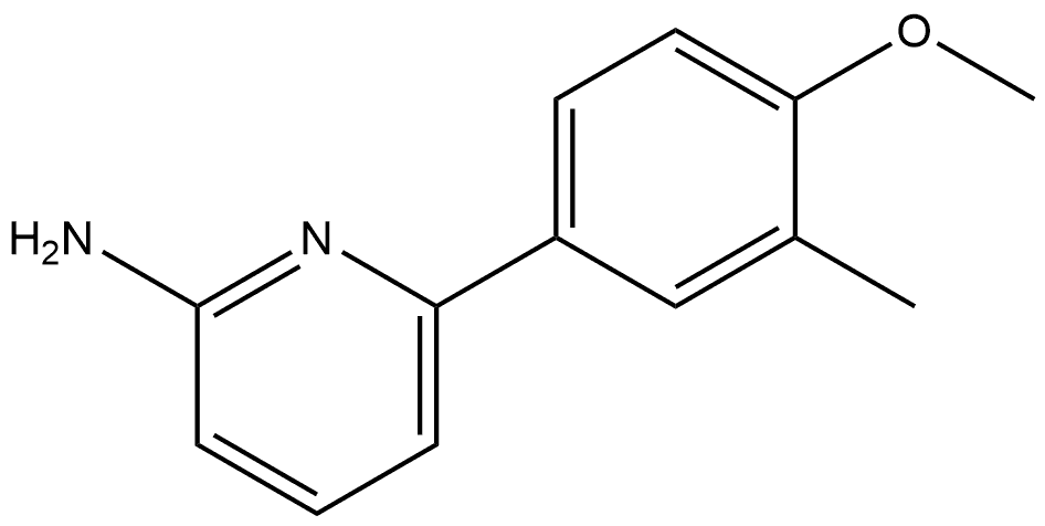 6-(4-Methoxy-3-methylphenyl)-2-pyridinamine Structure