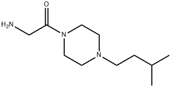 2-amino-1-[4-(3-methylbutyl)piperazin-1-yl]ethan-1-one 结构式