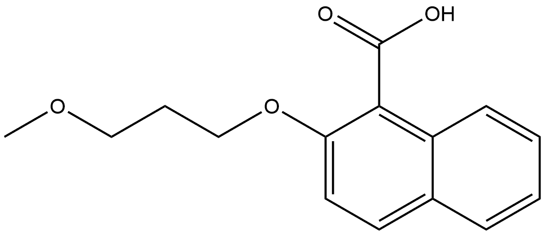 2-(3-Methoxypropoxy)-1-naphthalenecarboxylic acid,1179178-27-8,结构式