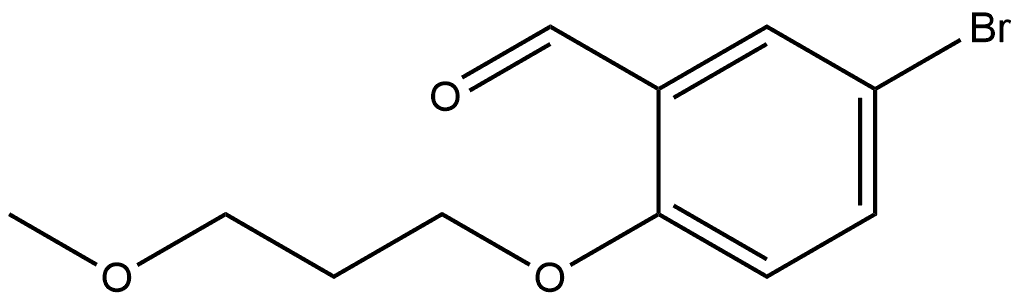 5-Bromo-2-(3-methoxypropoxy)benzaldehyde 结构式