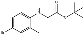 Glycine, N-(4-bromo-2-methylphenyl)-, 1,1-dimethylethyl ester Structure