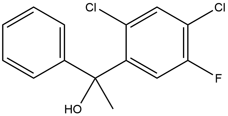 2,4-Dichloro-5-fluoro-α-methyl-α-phenylbenzenemethanol Structure