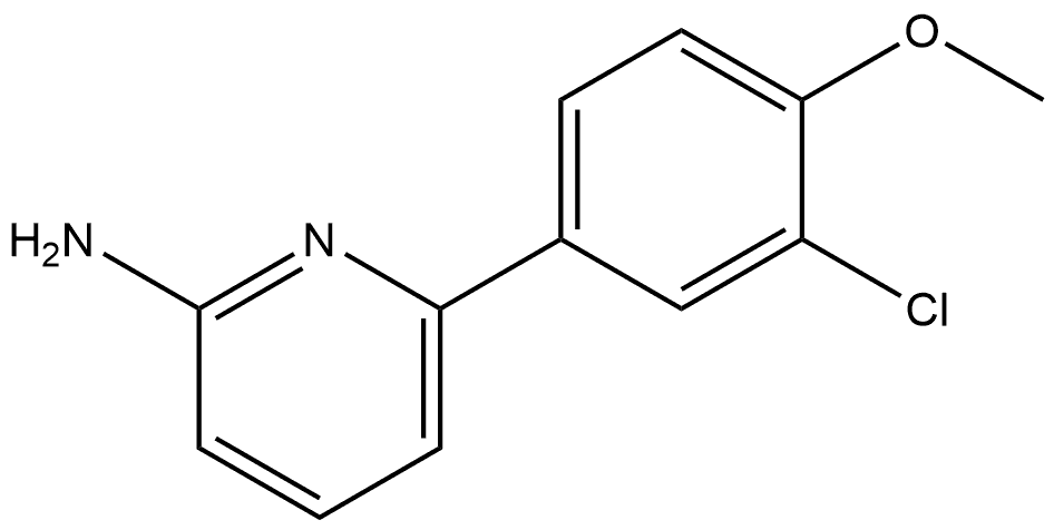 6-(3-Chloro-4-methoxyphenyl)-2-pyridinamine Structure