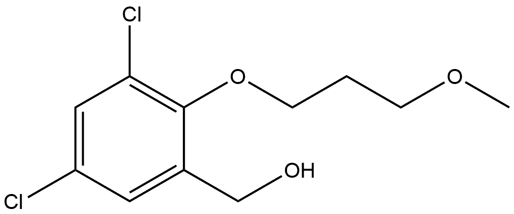 3,5-Dichloro-2-(3-methoxypropoxy)benzenemethanol,1179696-33-3,结构式