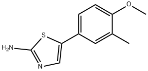 5-(4-Methoxy-3-methylphenyl)thiazol-2-amine 结构式