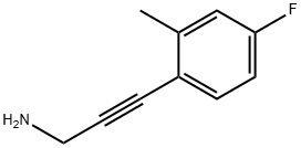 3-(4-Fluoro-2-methylphenyl)-2-propyn-1-amine Struktur