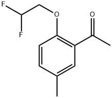 Ethanone, 1-[2-(2,2-difluoroethoxy)-5-methylphenyl]- Structure