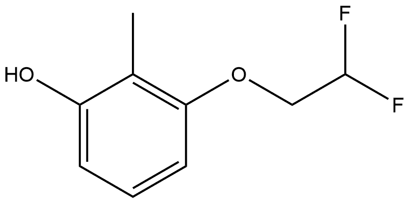 3-(2,2-Difluoroethoxy)-2-methylphenol,1179945-40-4,结构式