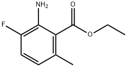 Benzoic acid, 2-amino-3-fluoro-6-methyl-, ethyl ester 化学構造式