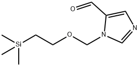 1H-Imidazole-5-carboxaldehyde, 1-[[2-(trimethylsilyl)ethoxy]methyl]- Structure