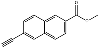 6-Ethynyl-naphthalene-2-carboxylic acid methyl ester Structure