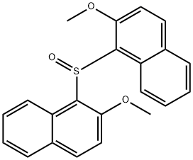 Naphthalene, 1,1'-sulfinylbis[2-methoxy- Structure