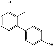 4-(3-Chloro-2-methylphenyl)phenol 结构式