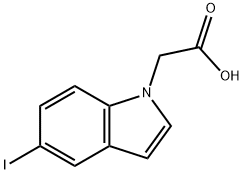 2-(5-iodo-1H-indol-1-yl)acetic acid 结构式