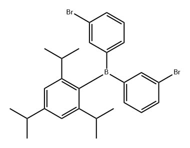 Borane, bis(3-bromophenyl)[2,4,6-tris(1-methylethyl)phenyl]- 结构式