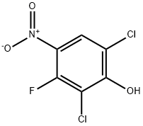 Phenol, 2,6-dichloro-3-fluoro-4-nitro- 化学構造式