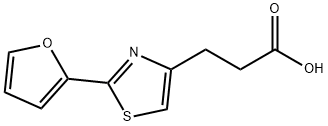 3-[2-(FURAN-2-YL)-1,3-THIAZOL-4-YL]PROPANOIC ACID Structure