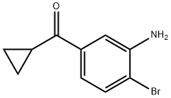 (3-Amino-4-bromophenyl)cyclopropylmethanone Struktur