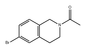 1-(6-溴-3,4-二氢异喹啉-2(1H)-基)乙酮 结构式