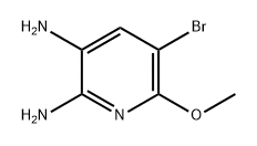 5-溴-6-甲氧基吡啶-2,3-二胺, 1181731-20-3, 结构式