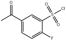 5-Acetyl-2-fluorobenzenesulphonyl chloride Struktur