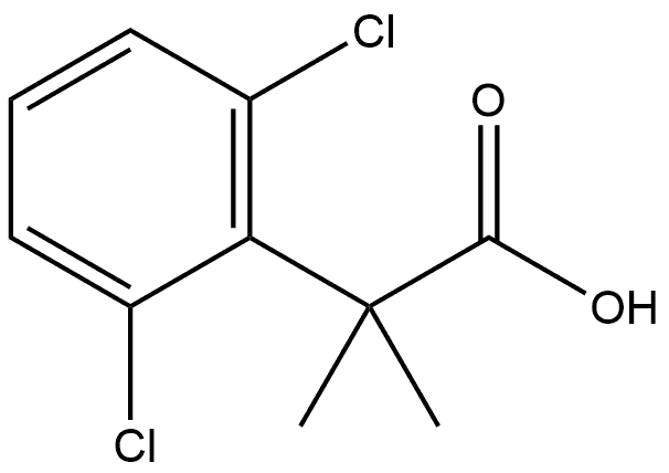 Benzeneacetic acid, 2,6-dichloro-α,α-dimethyl- Structure