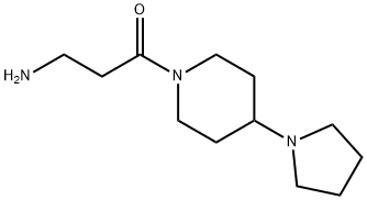 3-Amino-1-[4-(pyrrolidin-1-yl)piperidin-1-yl]propan-1-one Structure