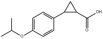 2-[4-(Propan-2-yloxy)phenyl]cyclopropane-1-carboxylic acid Struktur