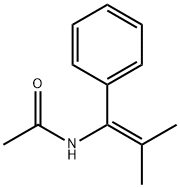 N-(2-Methyl-1-phenylprop-1-enyl)acetamide Struktur